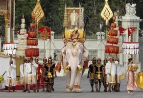 Kraljevska procesija, Tajland